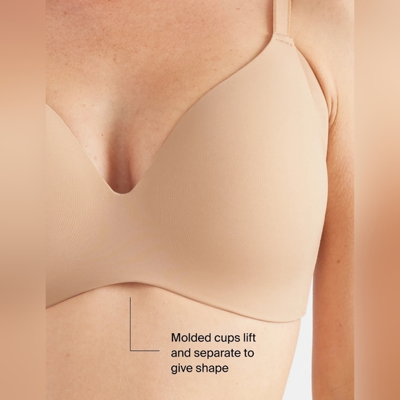 KNIX Wing Woman Contour Bra Size 8 Brown Color Wireless - Picture 5 of 12